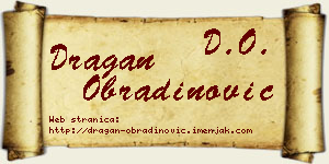 Dragan Obradinović vizit kartica